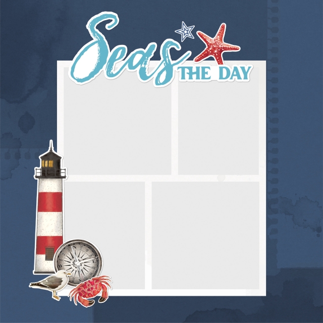 Simple Stories Simple Vintage Vintage Seas Simple Pages Pieces