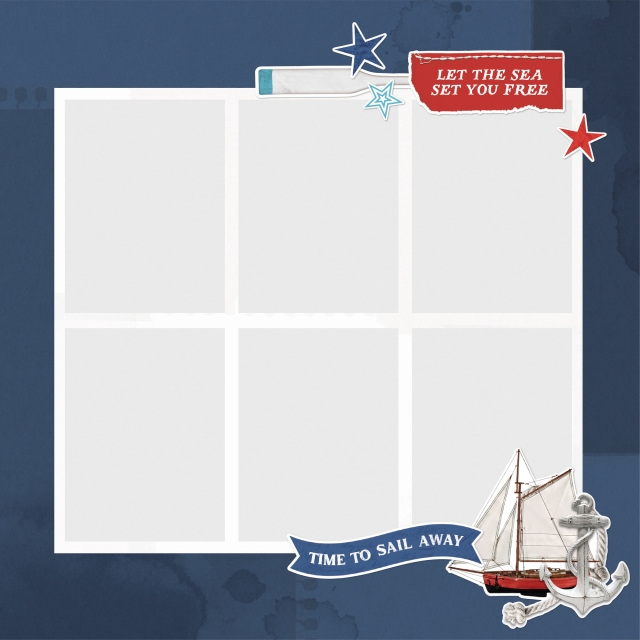 Simple Stories Simple Vintage Vintage Seas Simple Pages Pieces