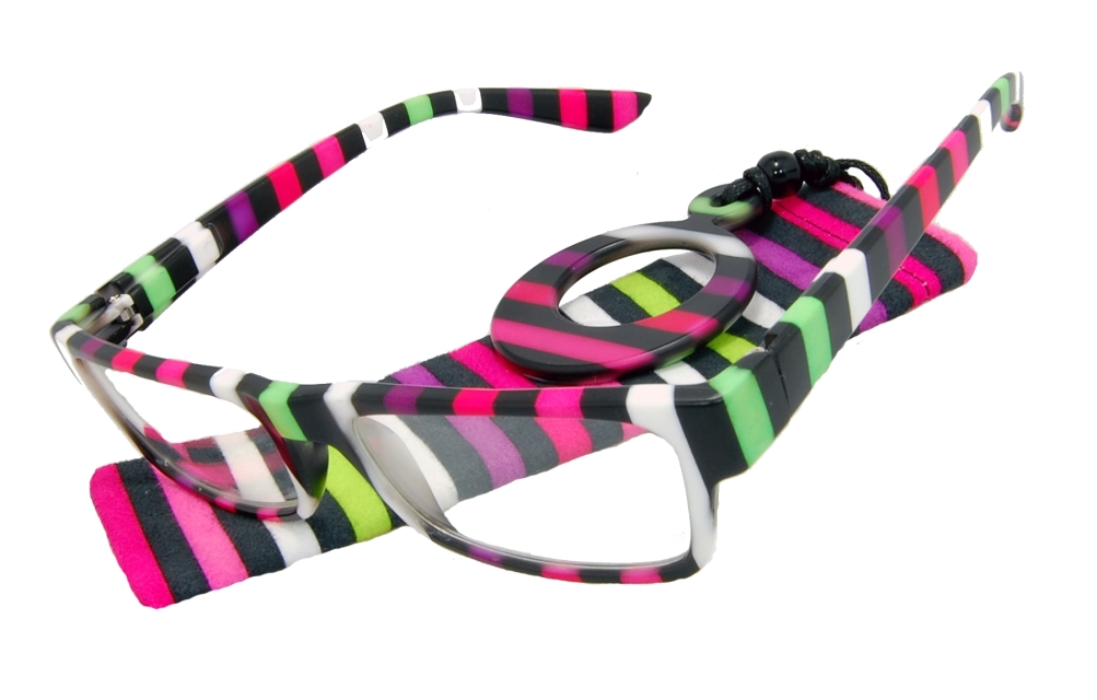 Augenstolz Fertiglesebrille Stripes Flash 3,0 Dioptrien