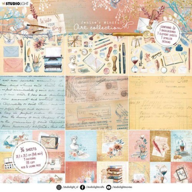 Studio Light Write Your Story 8 x 8 Inch Paper Pad Mixed Designs