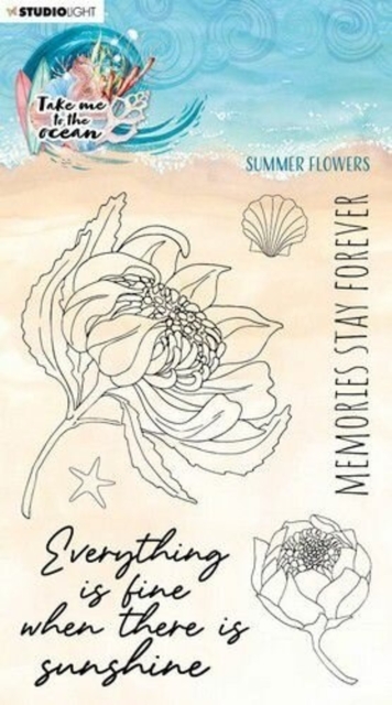 Studio Light Take me to the Ocean Clear Stamps Summer Flowers