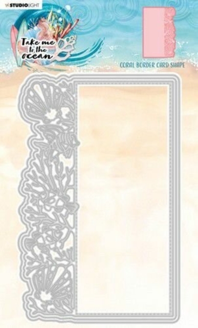 Studio Light Coral Border Card Shape Take me to the Ocean Cutting Dies