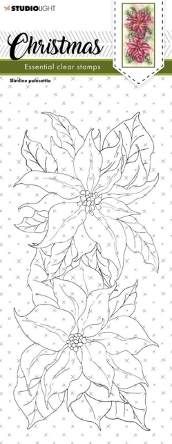 Studio Light Christmas Slimline Snow Forest Essentials Clear Stamps