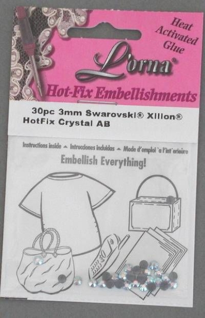 Swarovski Aufbügelbare Straßsteine Crystal 3 mm