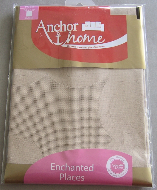 Anchor Home Mitteldecke / Tischdecke 90 x 90 cm braun Enchanted Places