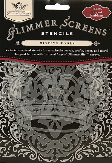 Glimmer Screens / Schablonen "Elegant Emblems"