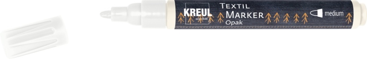 Kreul Textil Marker Opak medium Weiß