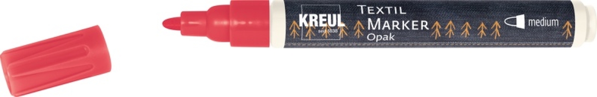 Kreul Textil Marker Opak medium Rot