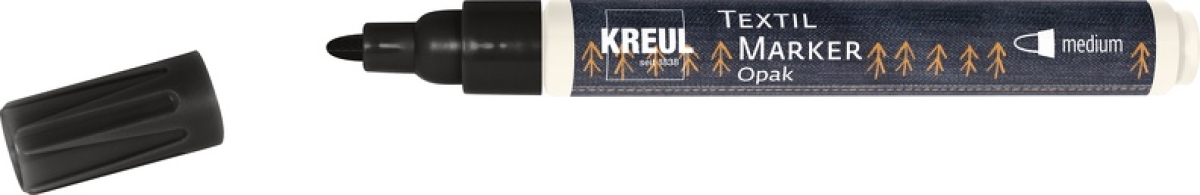 Kreul Textil Marker Opak medium Schwarz