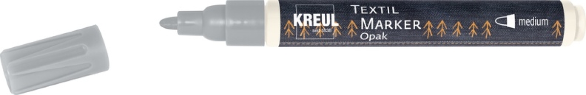 Kreul Textil Marker Opak medium Silber