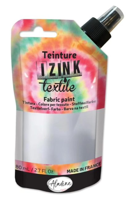 Aladine IZINK Textile Dye Textilfarbe zum Sprühen Silber