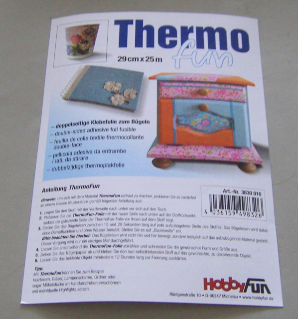 Thermo Fun Klebefolie pro Meter 29 cm breit