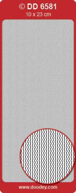 Reddy Stickerbogen 10 x 23 cm Frame Wave Multi / Rahmen Wellen gold