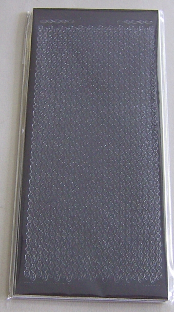 Stickerbogen 10 x 23 cm Flexible Borders Bordüren glänzend schwarz