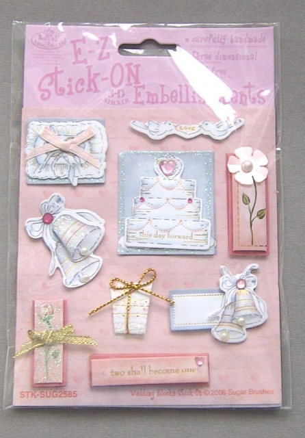 Royal Langnickel Stick-on 3 D Sticker Wedding Blocks