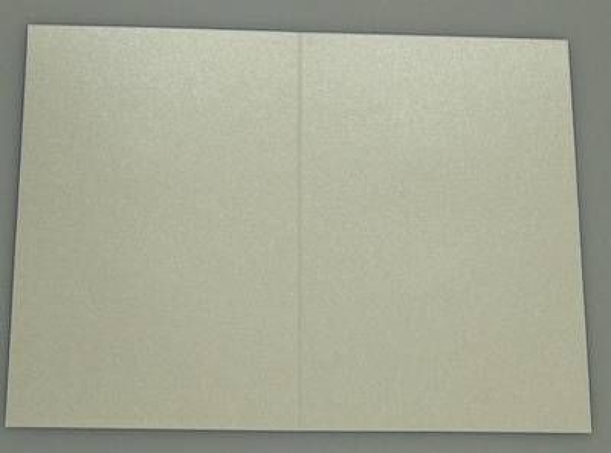Grußkarte 10,2 x 15,2 cm silber