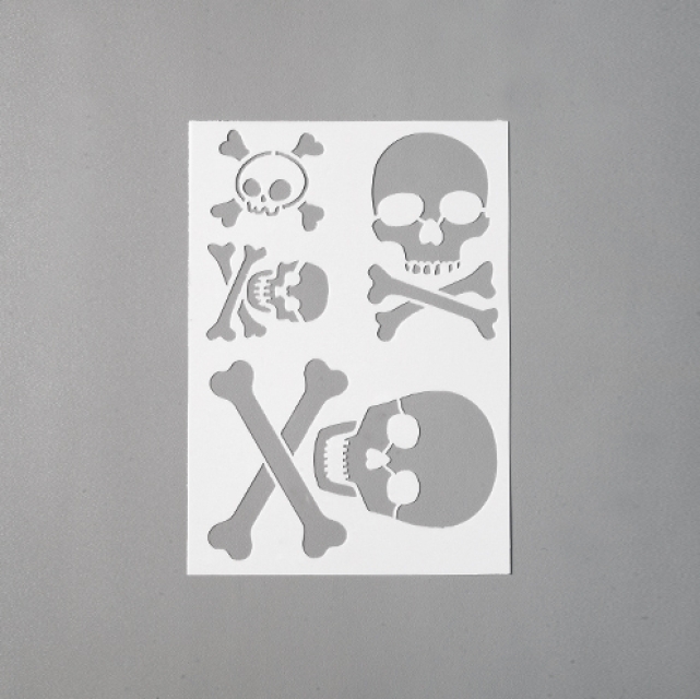 Stencils Totenkopf DIN A5