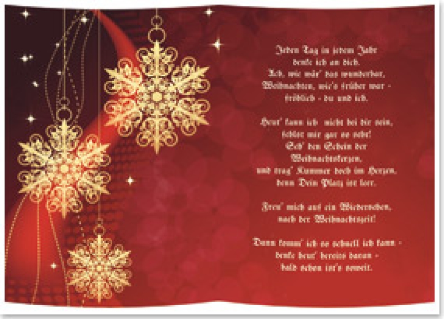 Reddy Cards Transparentpapier,  A5, Gedichte, Weihnachten 6