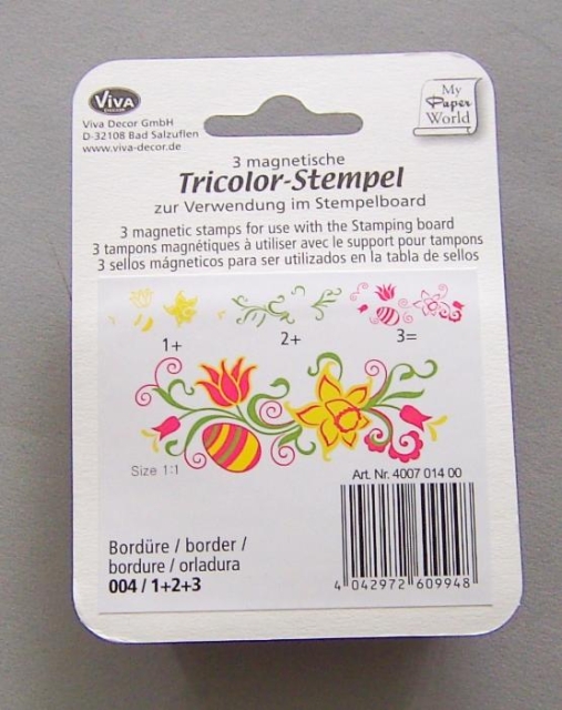 VIVA Decor Tricolor Stempel Osterei Bordüre