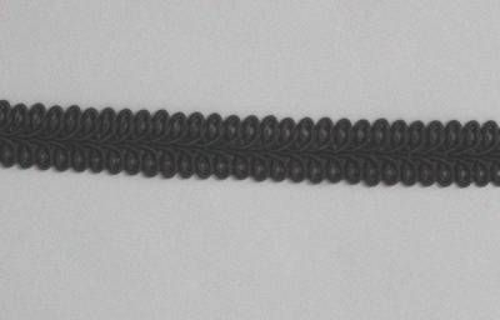 Posamentenborte 13 mm schwarz je Meter