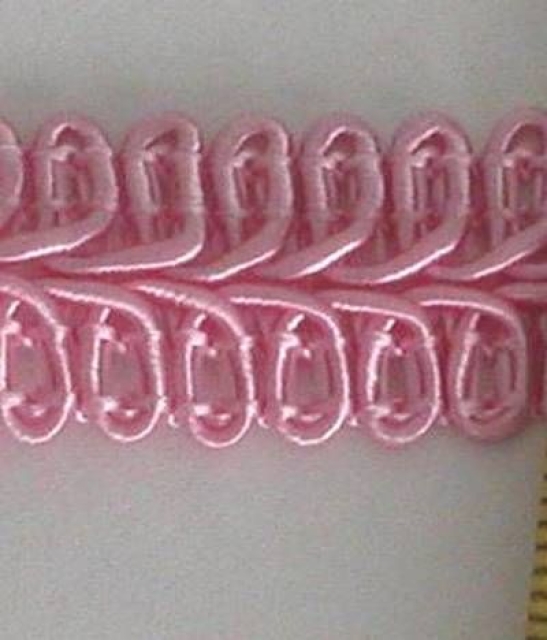Posamentenborte 13 mm rosa je Meter