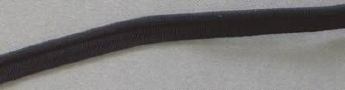 Stretch Paspel je Meter 10 mm schwarz