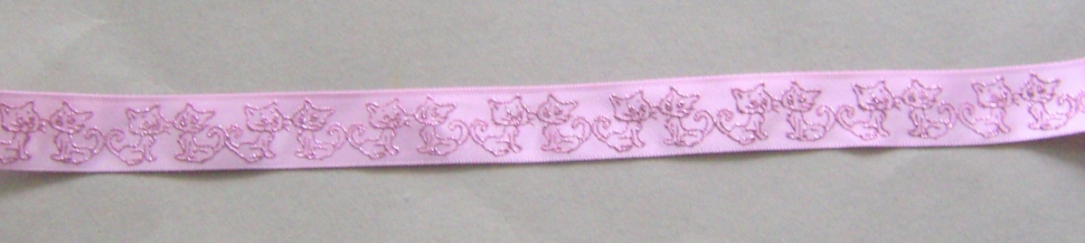 PES-Band Kätzchen 15 mm je Meter rosa