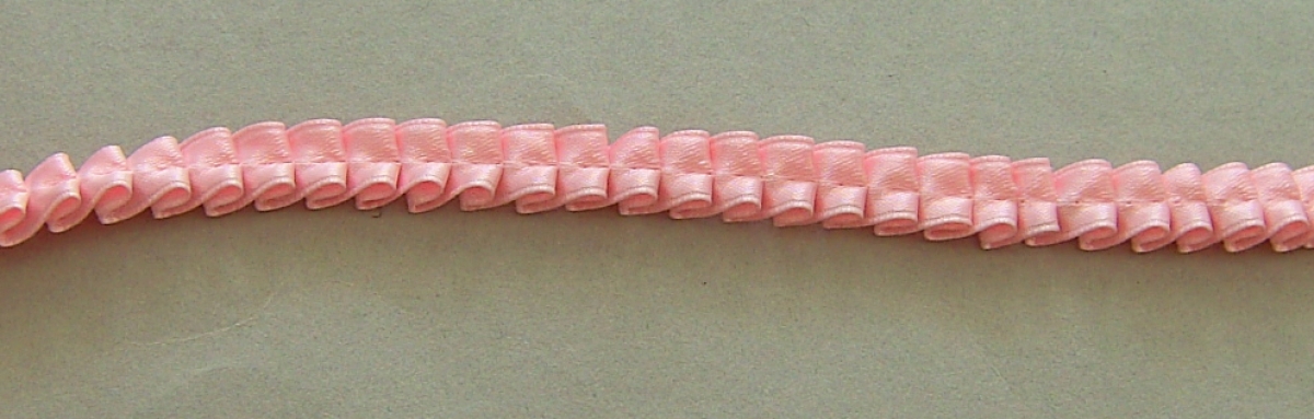 Falten-Satinband 11 mm je Meter rosé
