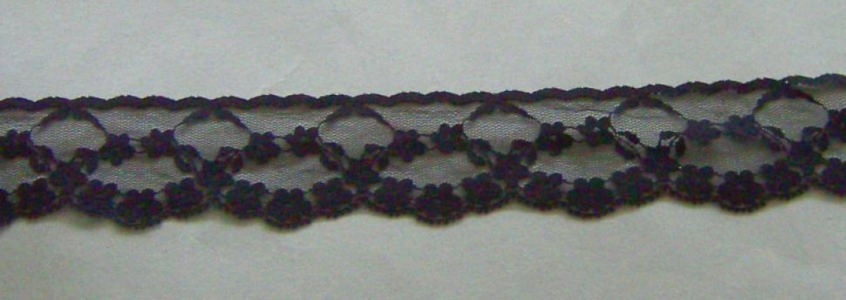 Raschelspitze 40 mm je Meter schwarz