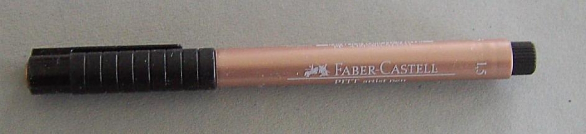 Faber-Castell Tuschestift PITT artist pen Farbe 394 copper metallic