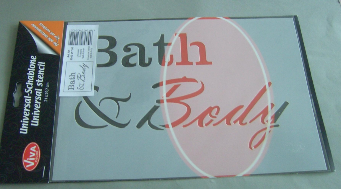 VIVA Decor Universalschablone "Bath and Body"