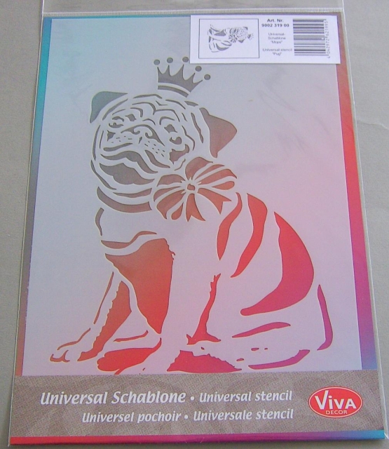 VIVA Decor Universalschablonen A4 Mops