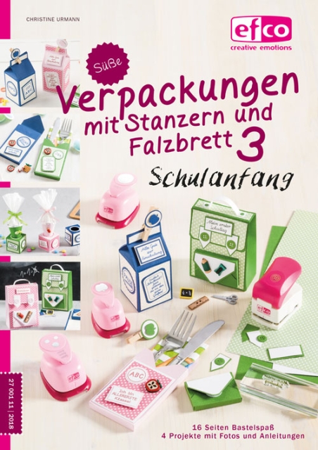 Buch deutsch Süße Verpackungen mit Stanzern und Falzbrett Nr. 3 Schulanfang