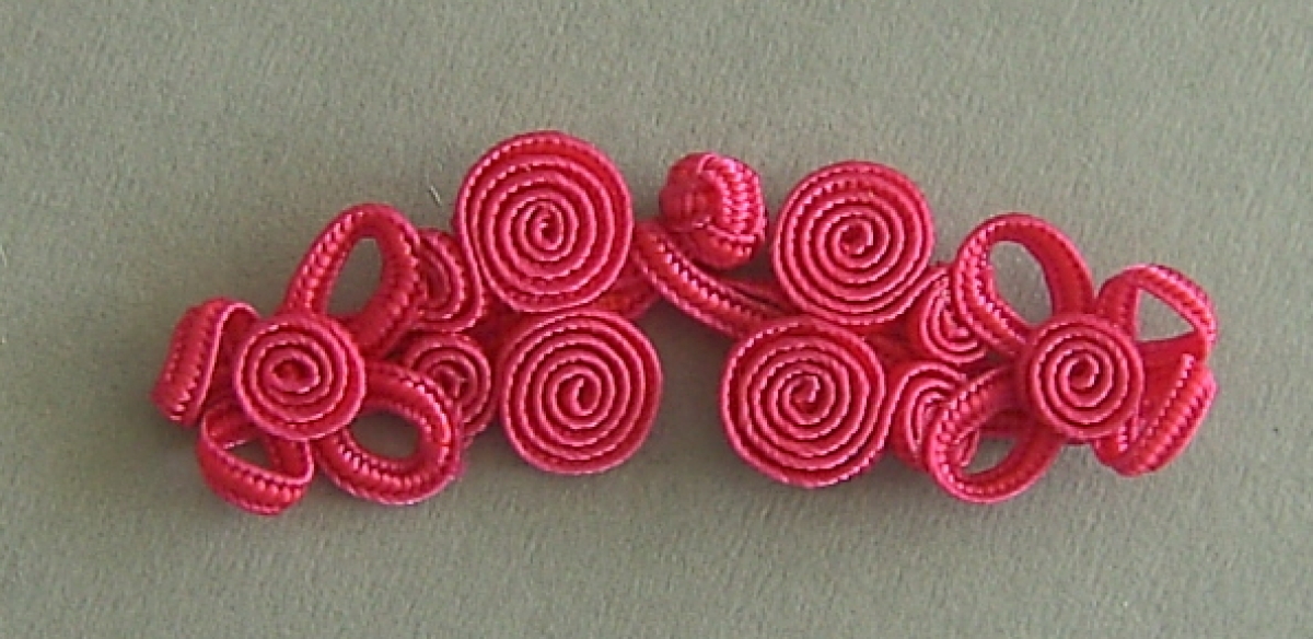 Posamentenverschluß dunkles pink