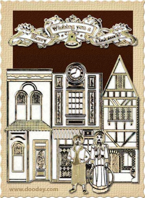 MD Sticker transparent Since Victorian Houses silber