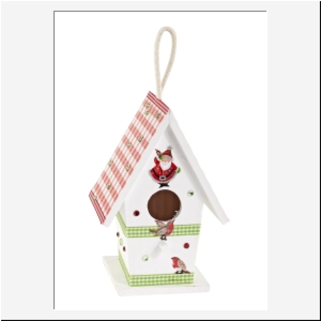 Hobbyfun Holz-Vogelhäuschen 13 x 11 x 19 cm