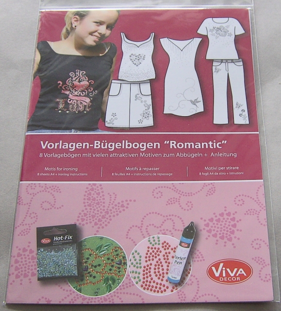 VIVA Decor Bügel-Vorlagenheft Romantic für Hot Fix Steine