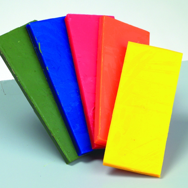 Modellierwachsplatten Set mit 5 Farben