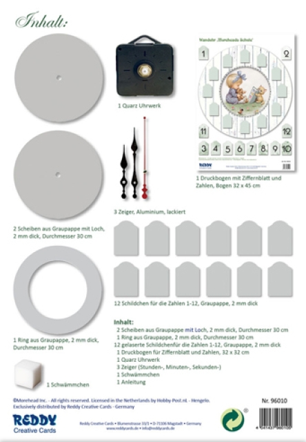 Reddy Cards Wanduhr Moreheads Schule