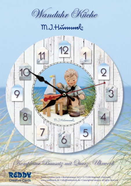 Reddy Cards Wanduhr M.I. Hummel Ferien am Strand