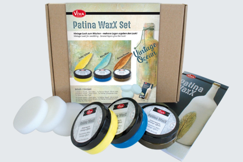 VIVA Decor Patina-WaxX 3er Set Vintage Ocean