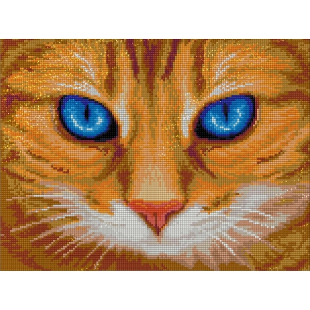 Artibalta AZ-1716 - Diamond Painting Kit Katze mit blauen Augen