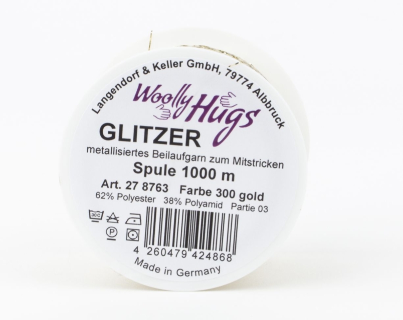 Woolly Hugs Glitzer Gold