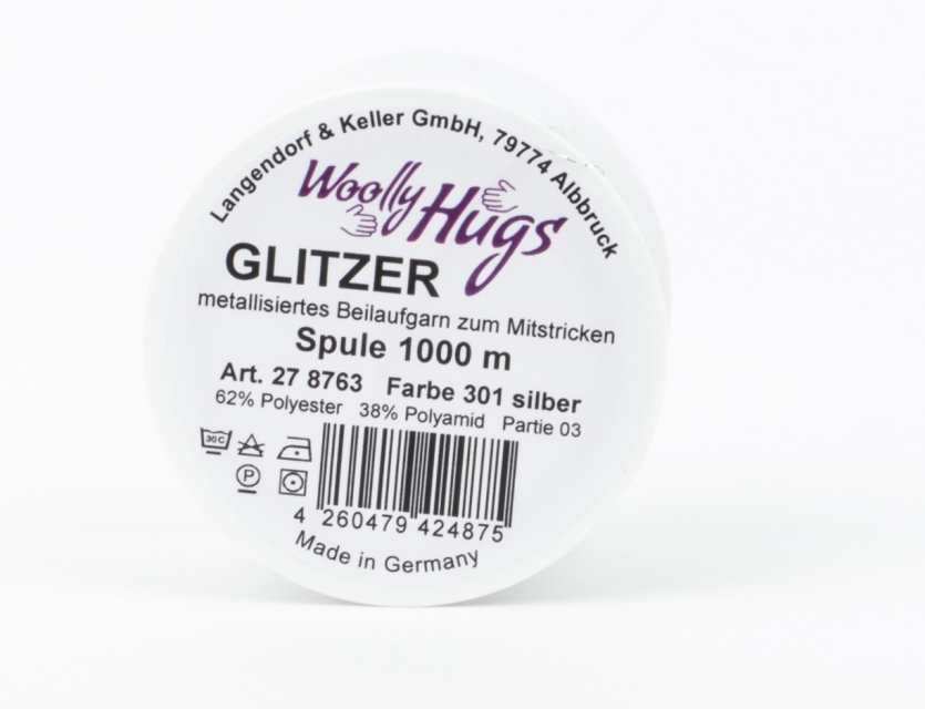 Woolly Hugs Glitzer Silber