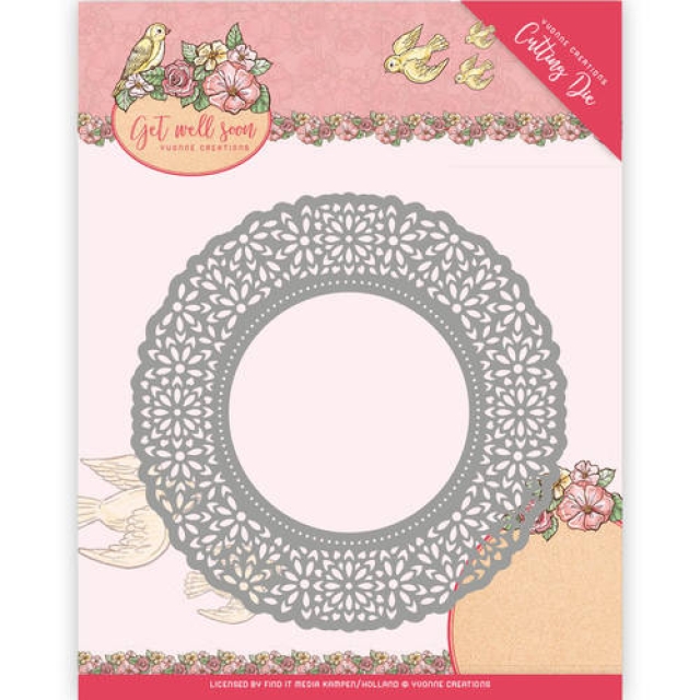 Yvonne Creations Die Get Well Soon Flower Doily