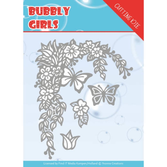 Yvonne Creations Die Schneideschablone Bubbly Girls Flower Corner