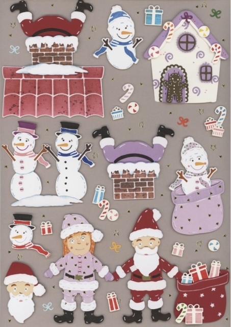 Yvonne Creations Dies Stanzschablonen Christmas Scenery Santa Claus