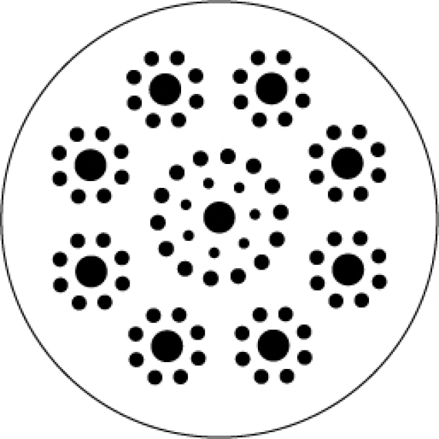 Zen-Pen Schablonen-Set 3-teilig Quelle der Kraft