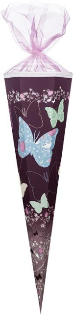 Schultüte Zuckertüte 85 cm 6-eckig Schmetterlingstanz