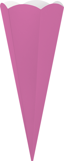Schultüten Zuschnitt 69 cm pink